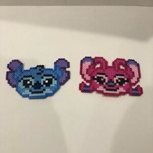 Disney Stitch and Angel Perler Beads